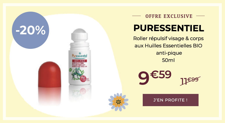 PURESSENTIEL Roller Répulsif "Visage & Corps" aux HE BIO Anti-Pique - 50ml