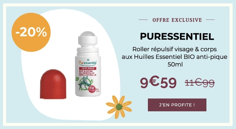 PURESSENTIEL Roller Répulsif "Visage & Corps" aux HE BIO Anti-Pique - 50ml